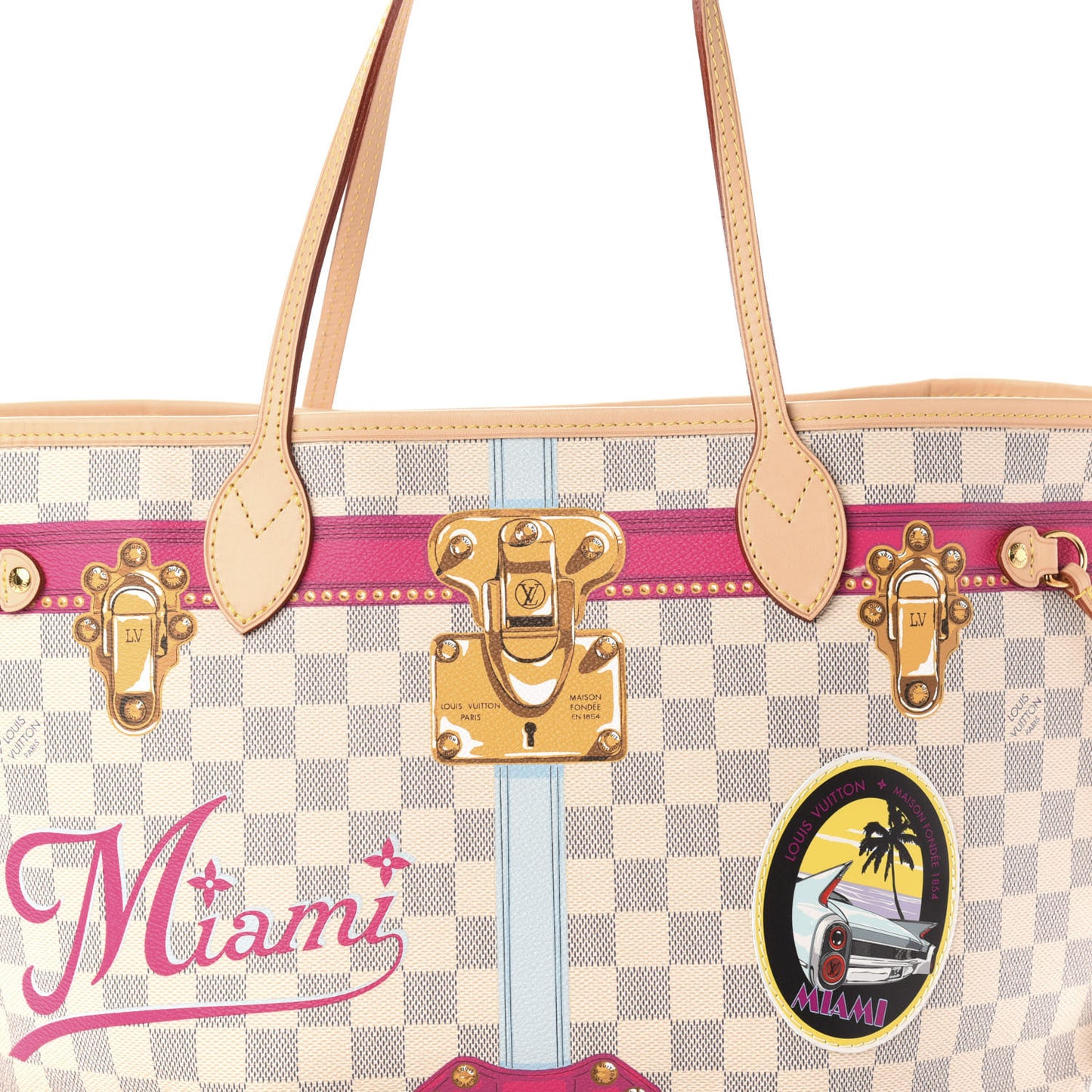 Damier Azur Summer Trunks Miami Neo Neverfull MM
