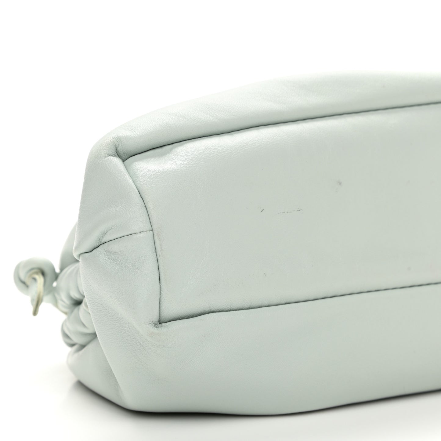 Lambskin Mini Cloud Clutch Seafoam
