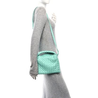 Bottega Veneta Calfskin Intrecciato Mini Hop Green Oasis 2 of 9