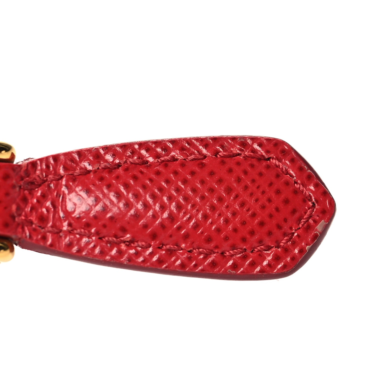 Prada Saffiano Metal Zip Around Wallet Fuoco 10 of 12