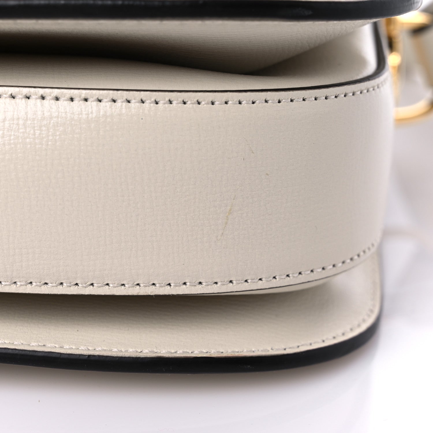 Gucci Azalea Calfskin Horsebit 1955 Shoulder Bag Mystic White 12 of 20