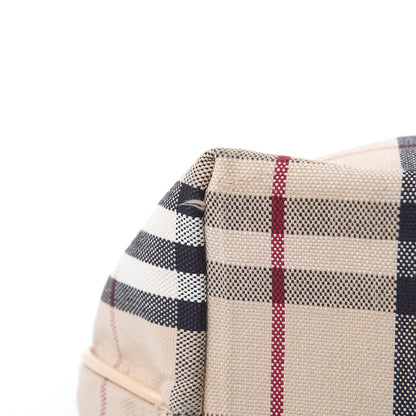 Burberry Canvas House Check Front Pocket Tote Beige 16 of 20