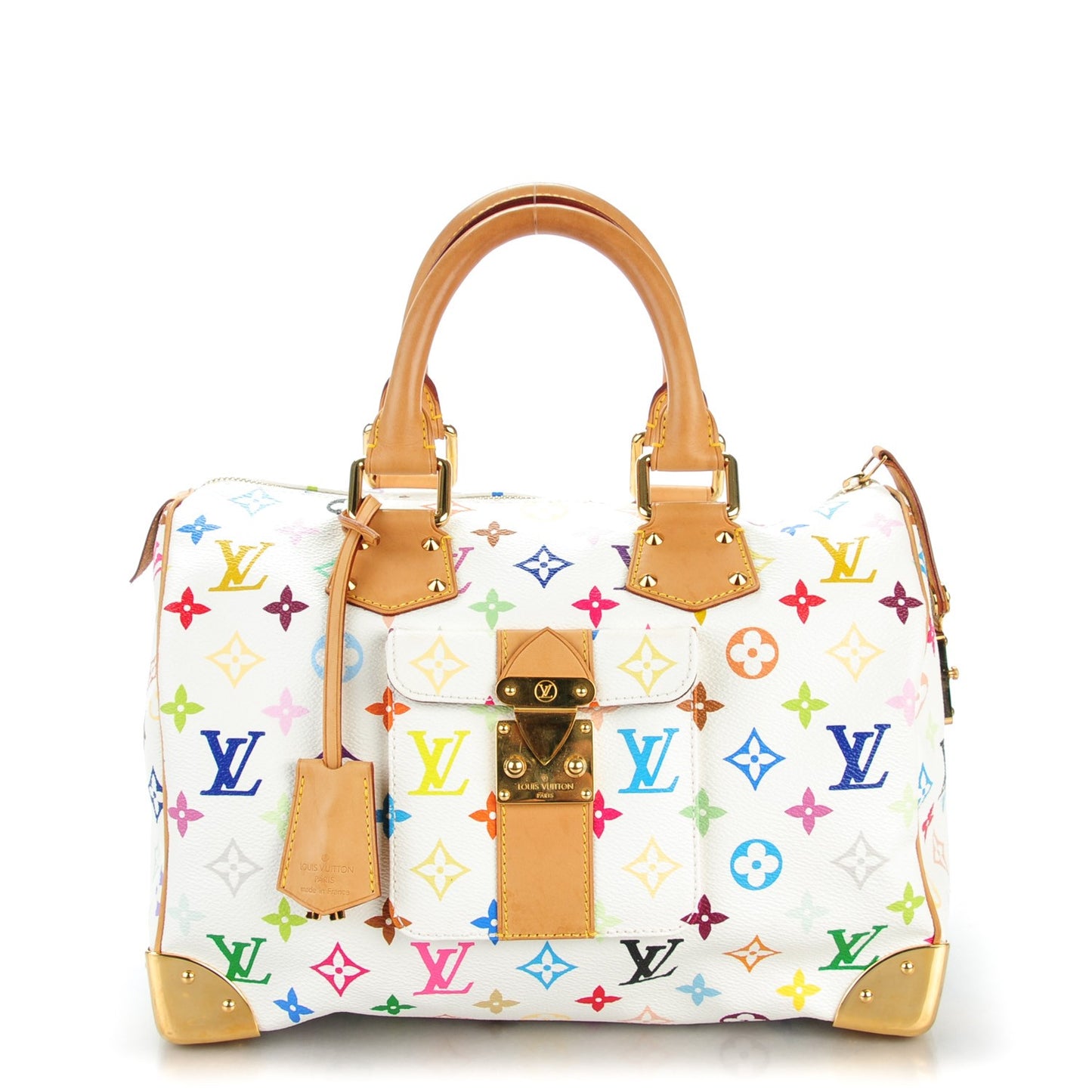 Monogram Multicolor Speedy 30 White