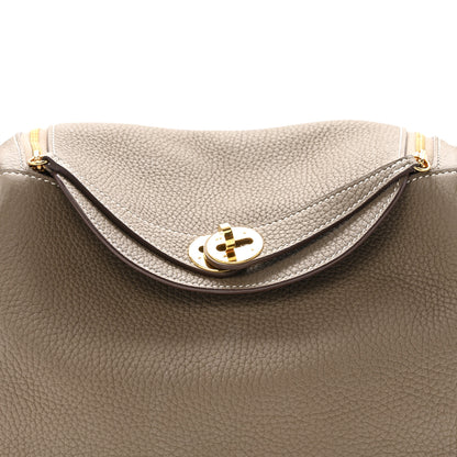 Hermes Taurillon Clemence Lindy 26 Etoupe 8 of 15