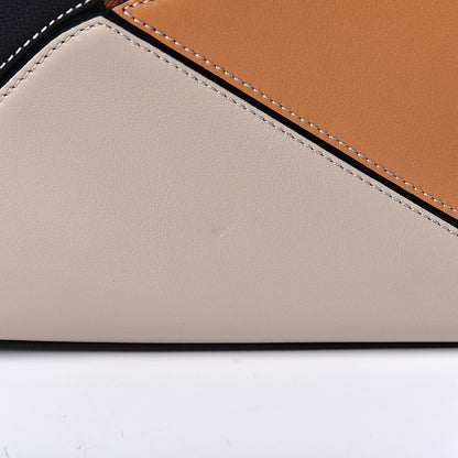 Loewe Grained Calfskin Medium Puzzle Bag Amber Light Oat 7 of 9