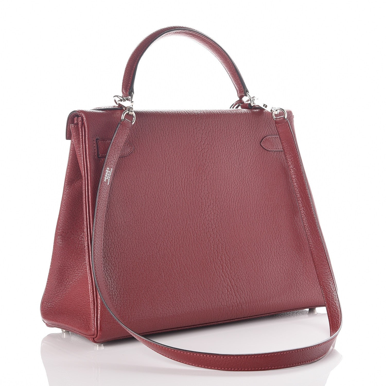 Hermes Chevre De Coromandel Kelly Retourne 32 Rouge H 4 of 38