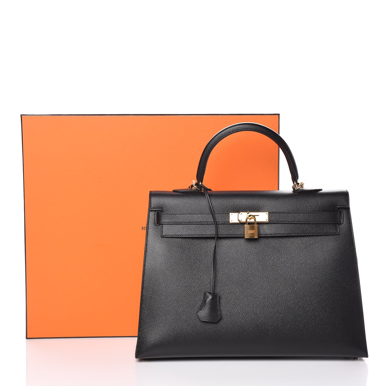 Hermes Epsom Kelly Sellier 35 Black 40 of 42