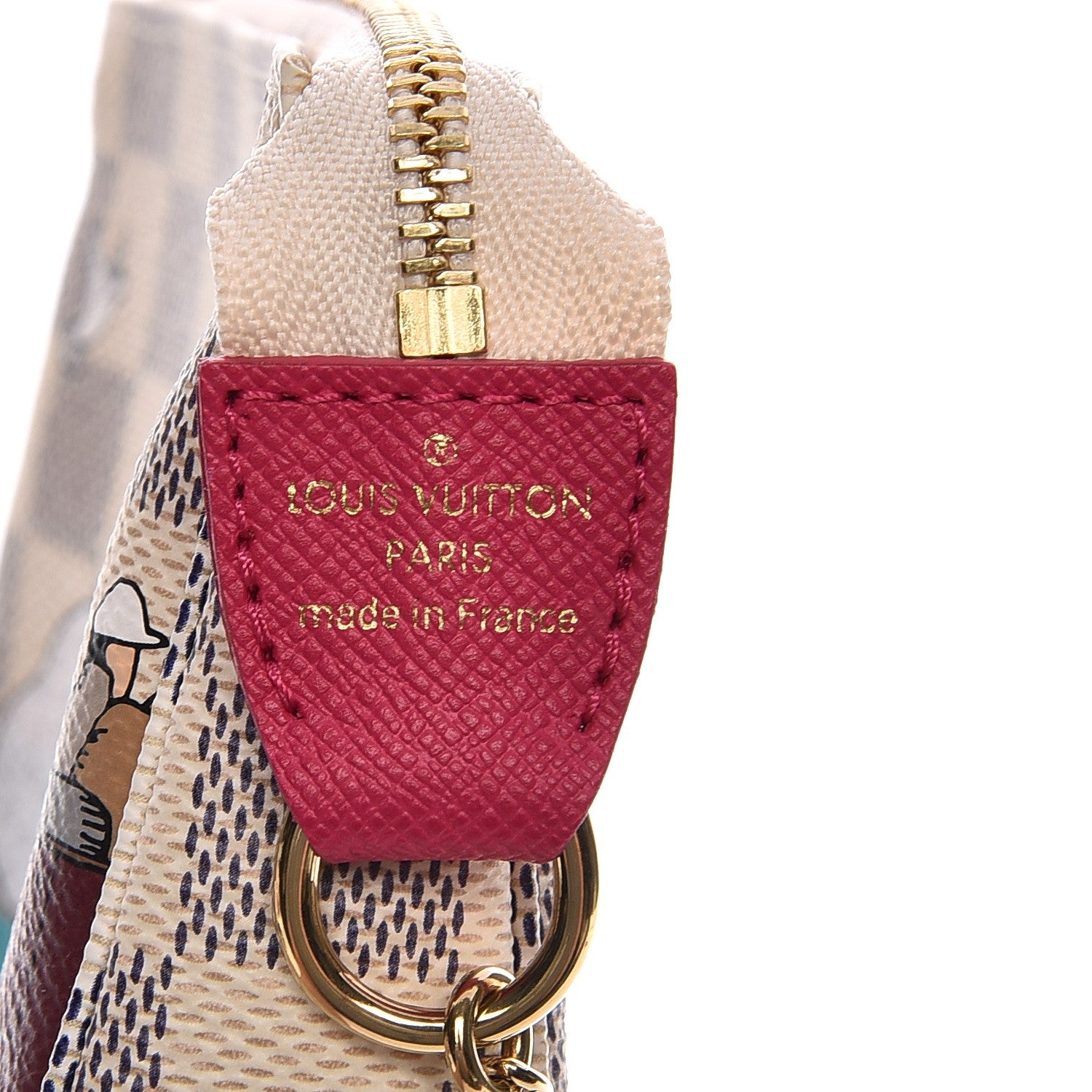 Louis Vuitton Damier Azur 2015 Christmas Animation Mini Pochette Accessories 6 of 8
