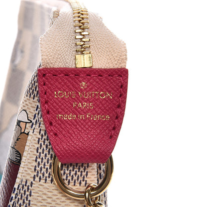 Louis Vuitton Damier Azur 2015 Christmas Animation Mini Pochette Accessories 6 of 8