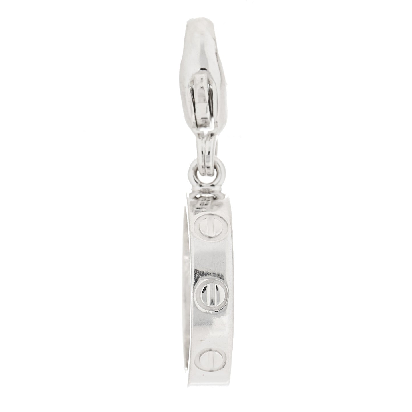 18K White Gold LOVE Ring Charm