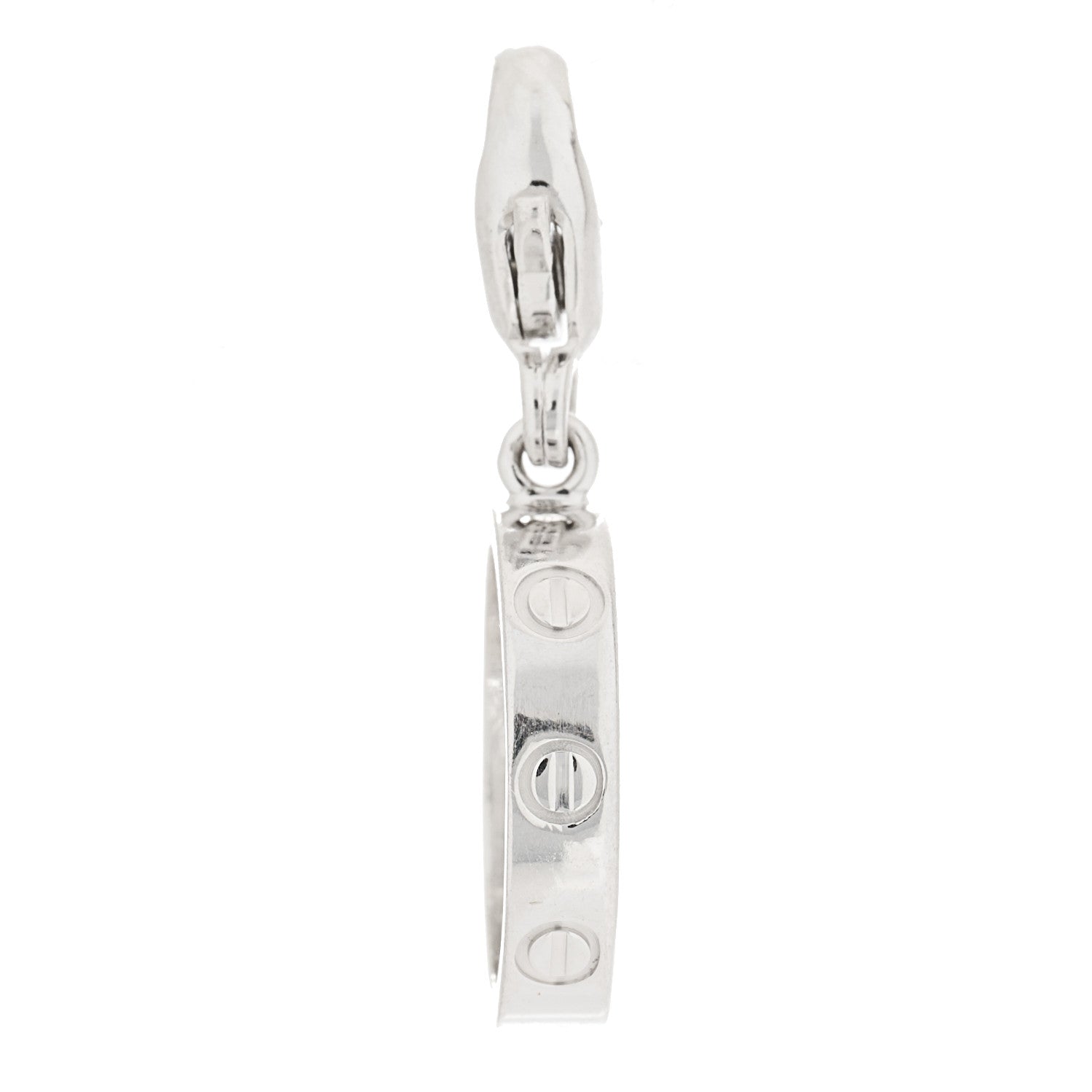 Cartier 18K White Gold LOVE Ring Charm 1 of 6