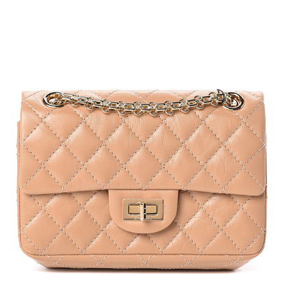 Chanel Aged Calfskin Quilted 2.55 Reissue Mini Flap Beige 1 of 11