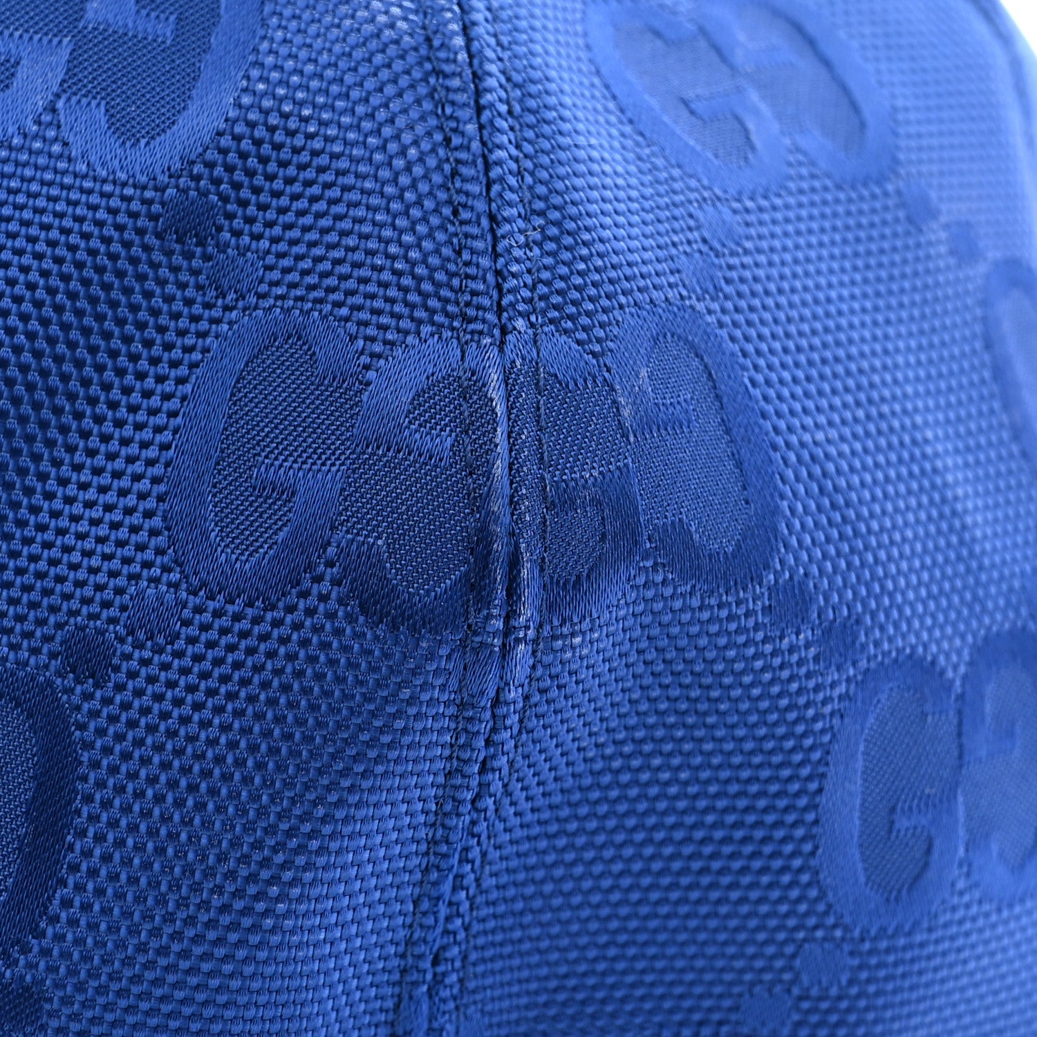 Gucci Econyl Nylon Monogram Off The Grid Baseball Hat L Orient Blue Black 13 of 14