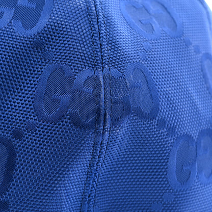 Gucci Econyl Nylon Monogram Off The Grid Baseball Hat L Orient Blue Black 13 of 14