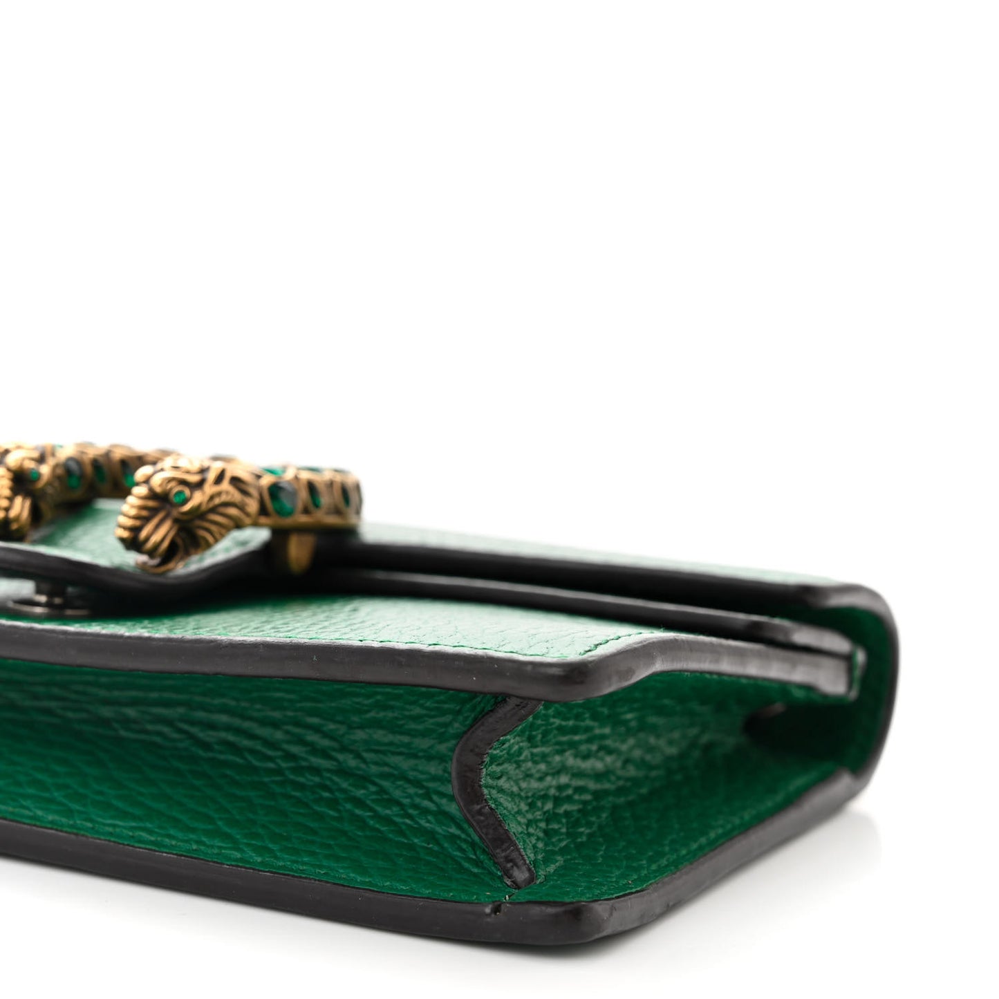 Dollar Calfskin Crystal Super Mini Dionysus Shoulder Bag Emerald
