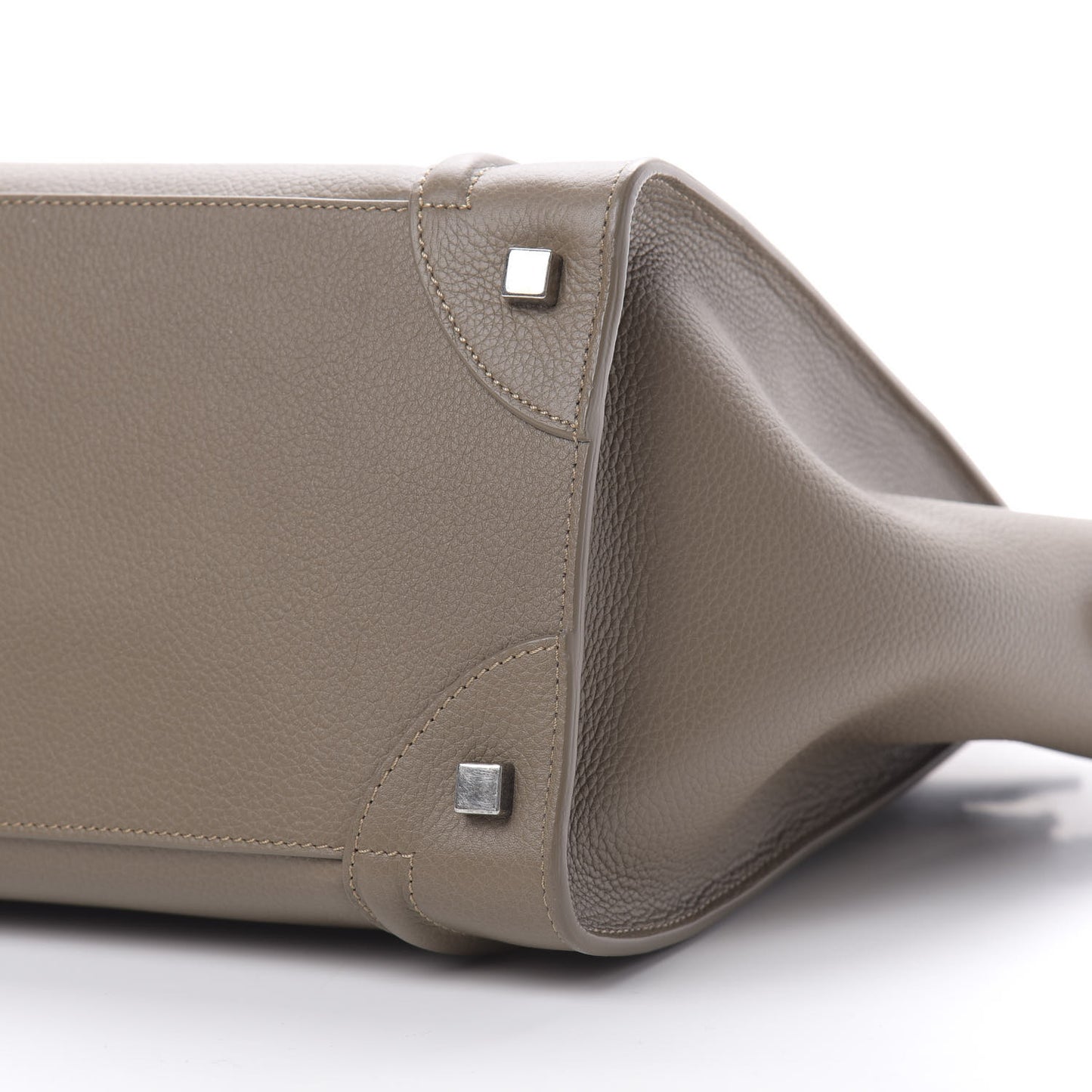 Drummed Calfskin Mini Luggage Souris