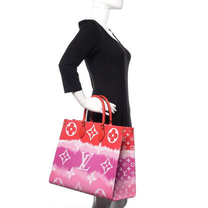 Louis Vuitton Monogram Escale Onthego GM Rouge 3 of 11
