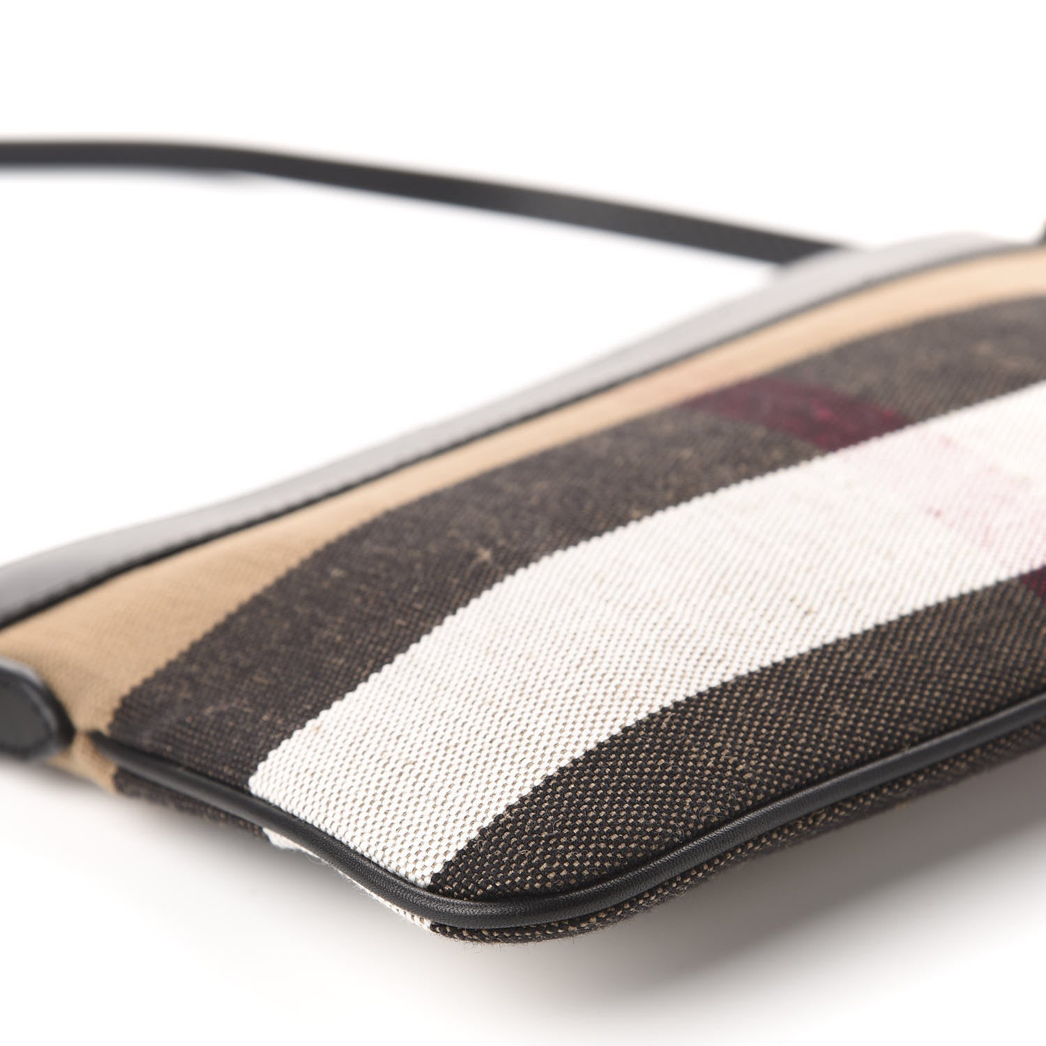 Burberry Mega Check Peyton Crossbody Clutch Bag Black 6 of 12