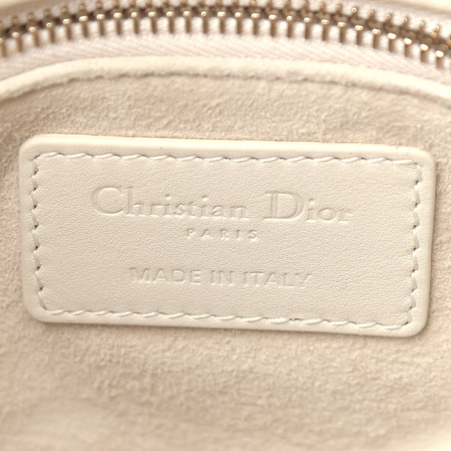Ultra Matte Calfskin Cannage Mini Lady Dior White