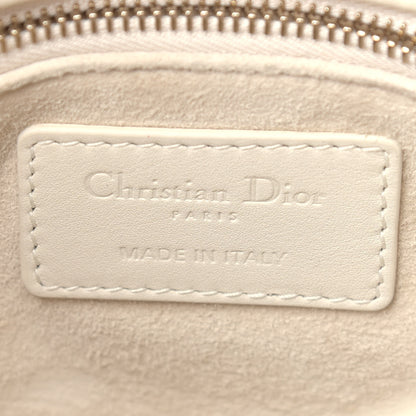 Christian Dior Ultra Matte Calfskin Cannage Mini Lady Dior White 6 of 13