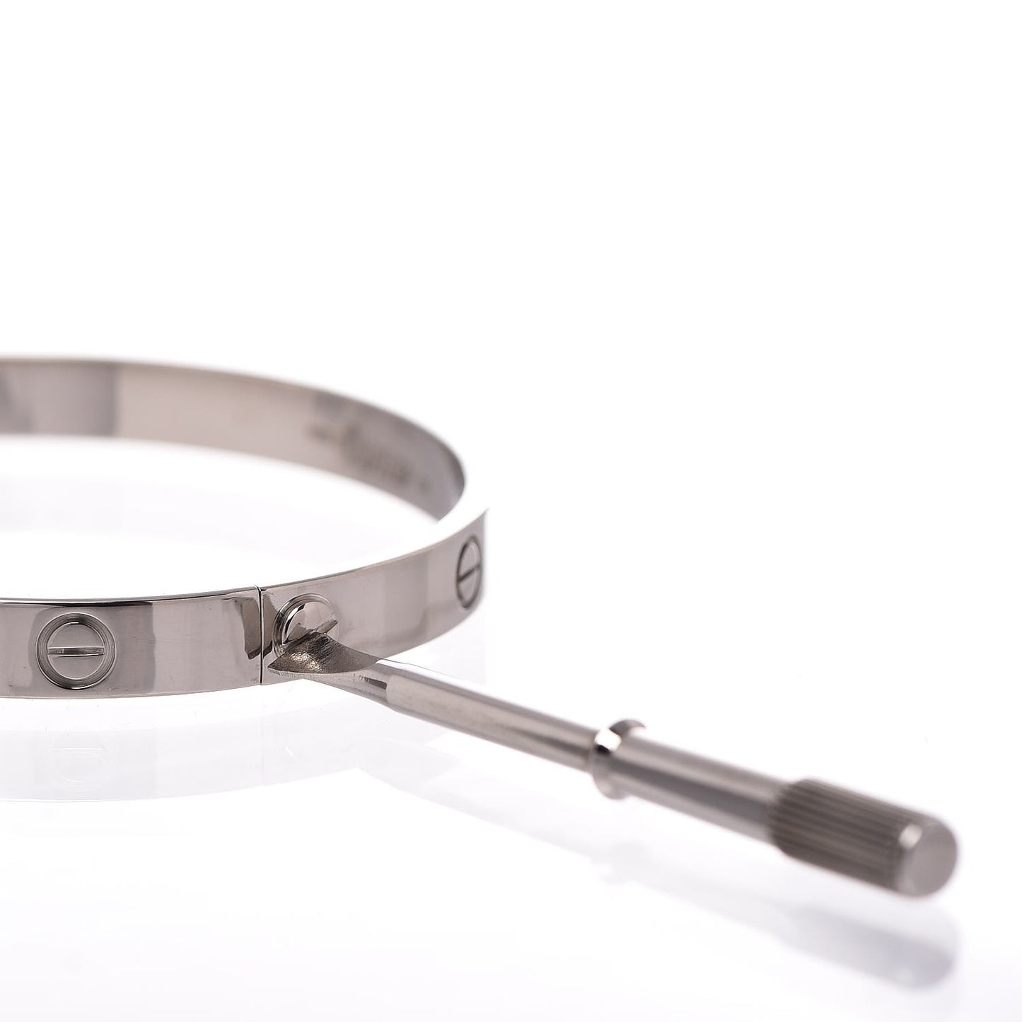 18K White Gold LOVE Bracelet 18