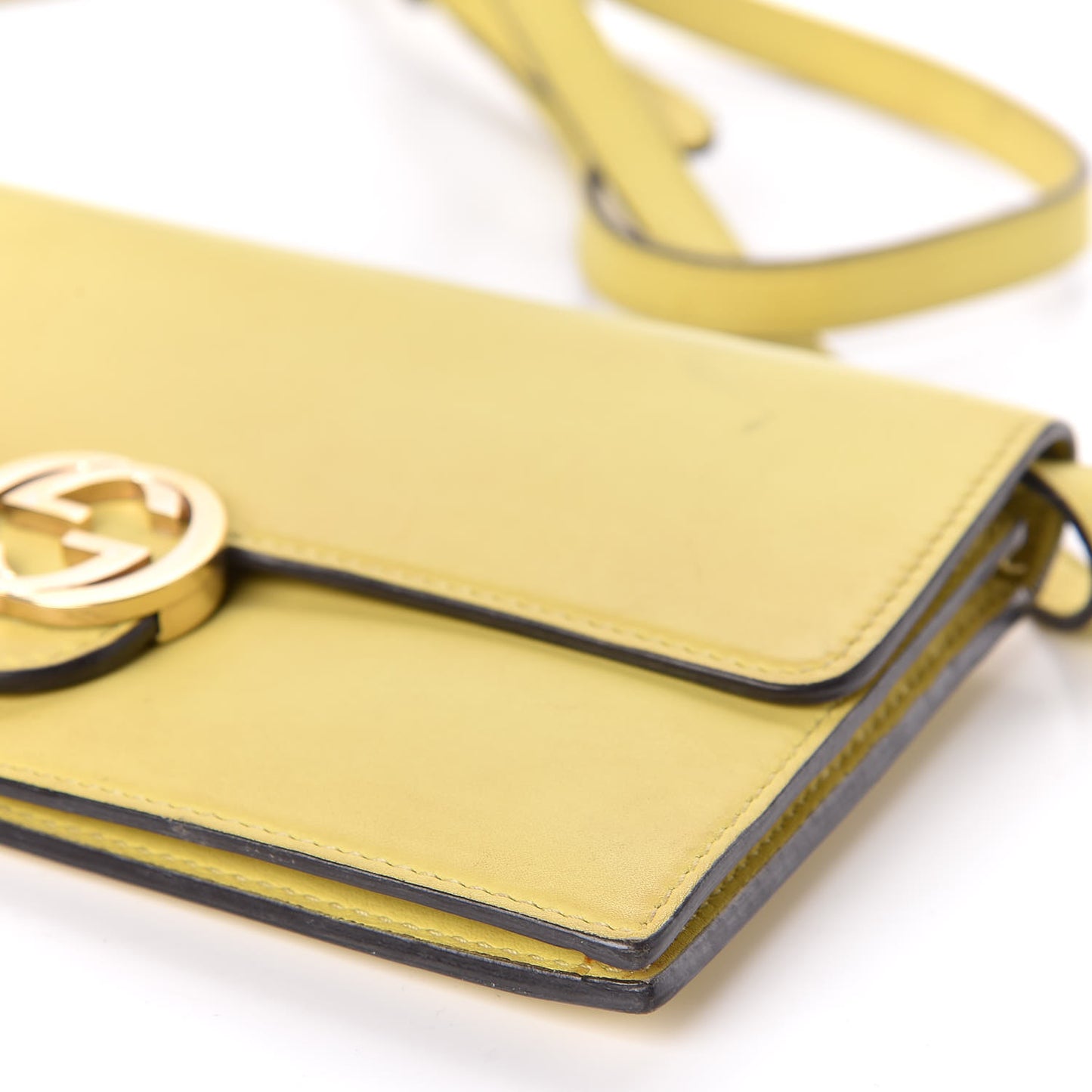 Moon Calfskin Icon Wallet Mimosa Flower