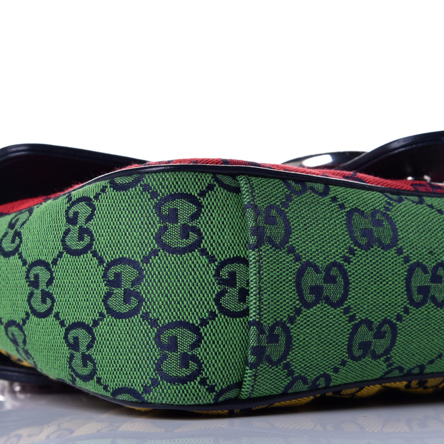 Gucci Monogram Multicolor Matelasse Diagonal Small GG Marmont Shoulder Bag Pink Blue Red Yellow Green 7 of 9