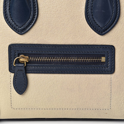 Celine Goatskin Smooth Calfskin Nano Tri-Color Luggage Firefly 9 of 25