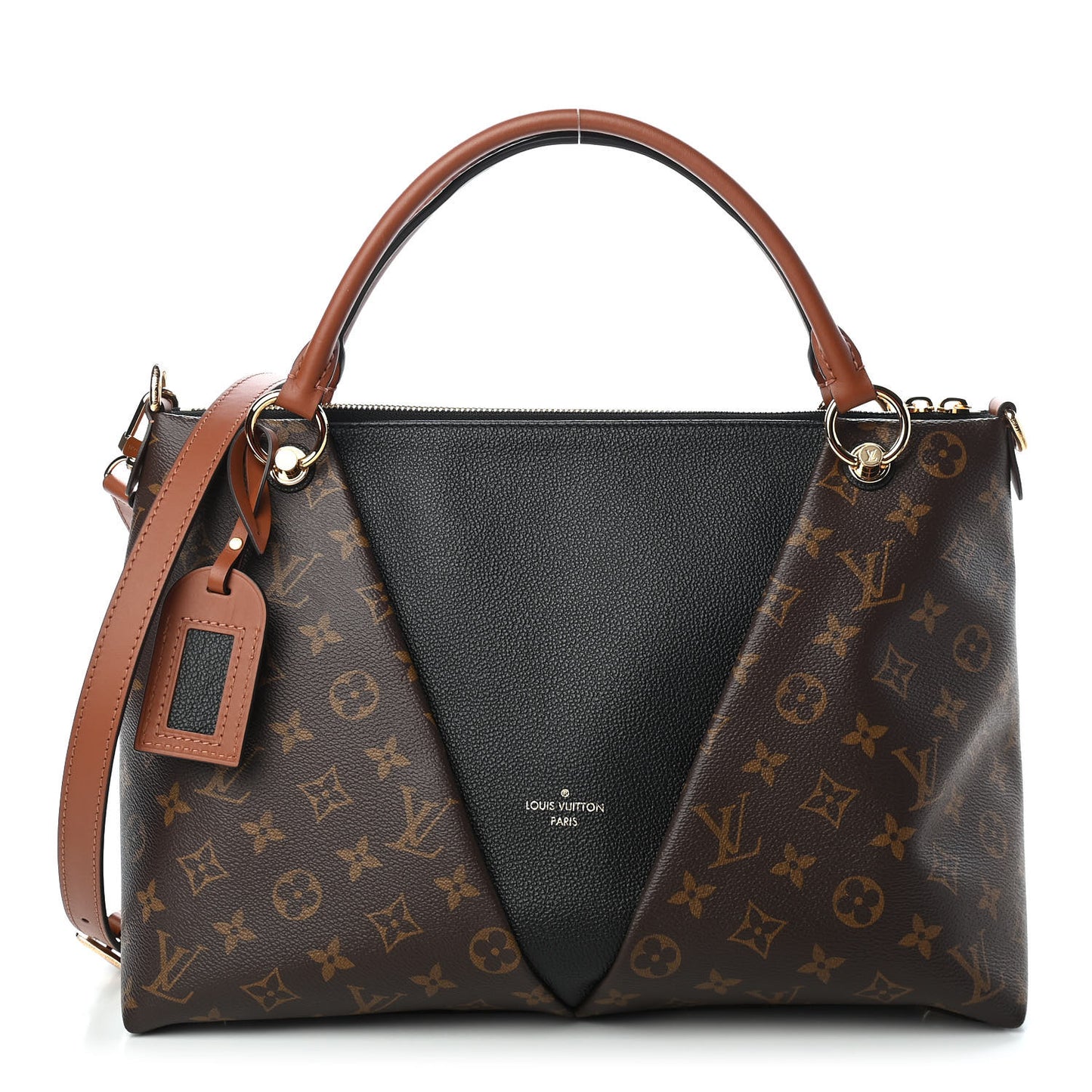 Monogram V Tote MM Black