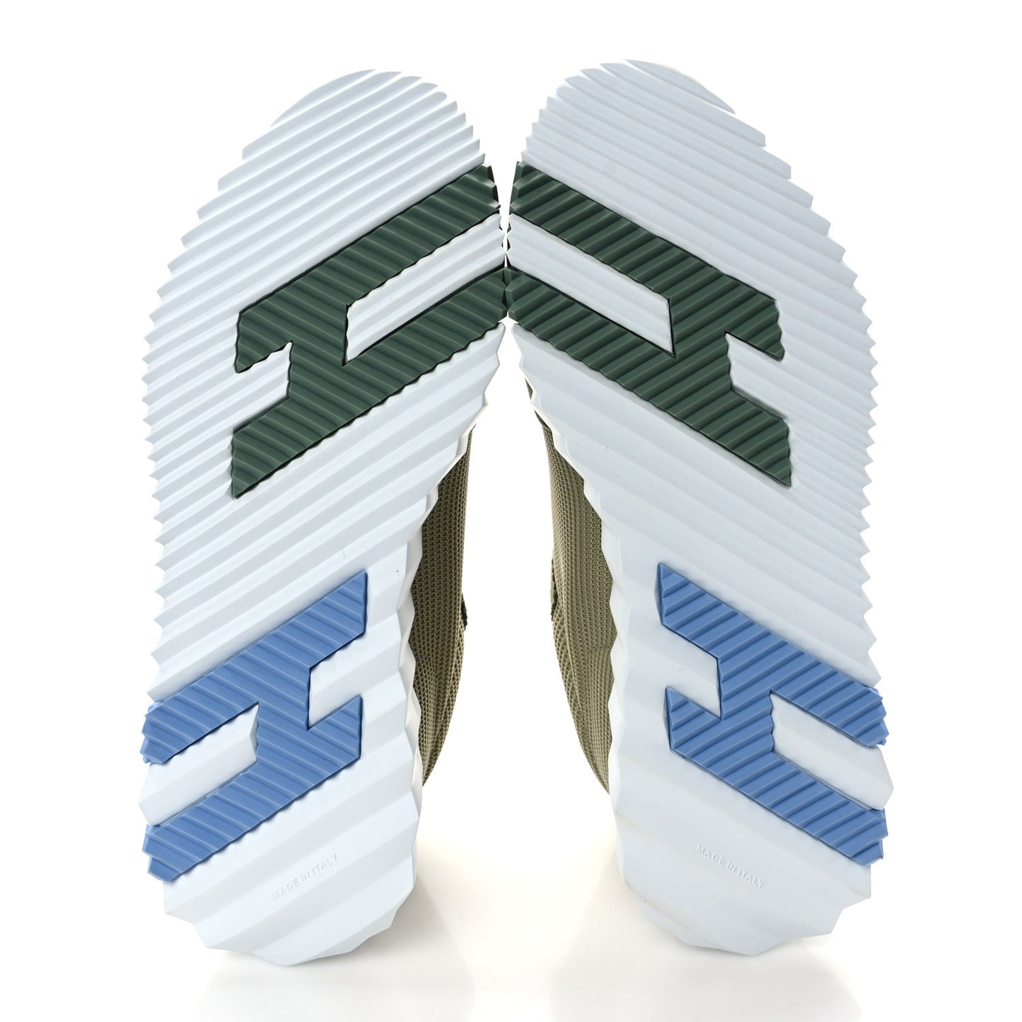Air Mesh Suede Goatskin Bouncing Sneakers 37.5 Vert D'eau Celadon