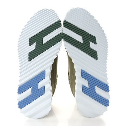 Hermes Air Mesh Suede Goatskin Bouncing Sneakers 37.5 Vert D'eau Celadon 5 of 10