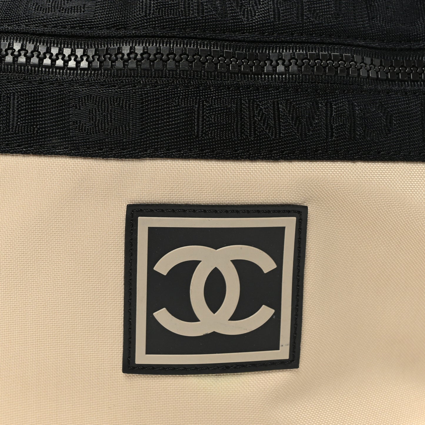 Nylon Sport Waist Bag Beige