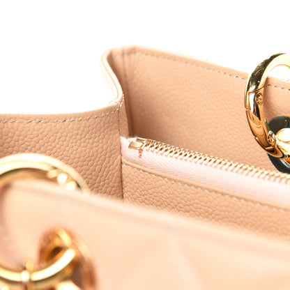 Chanel Caviar Quilted Grand Shopping Tote GST Beige 8 of 12