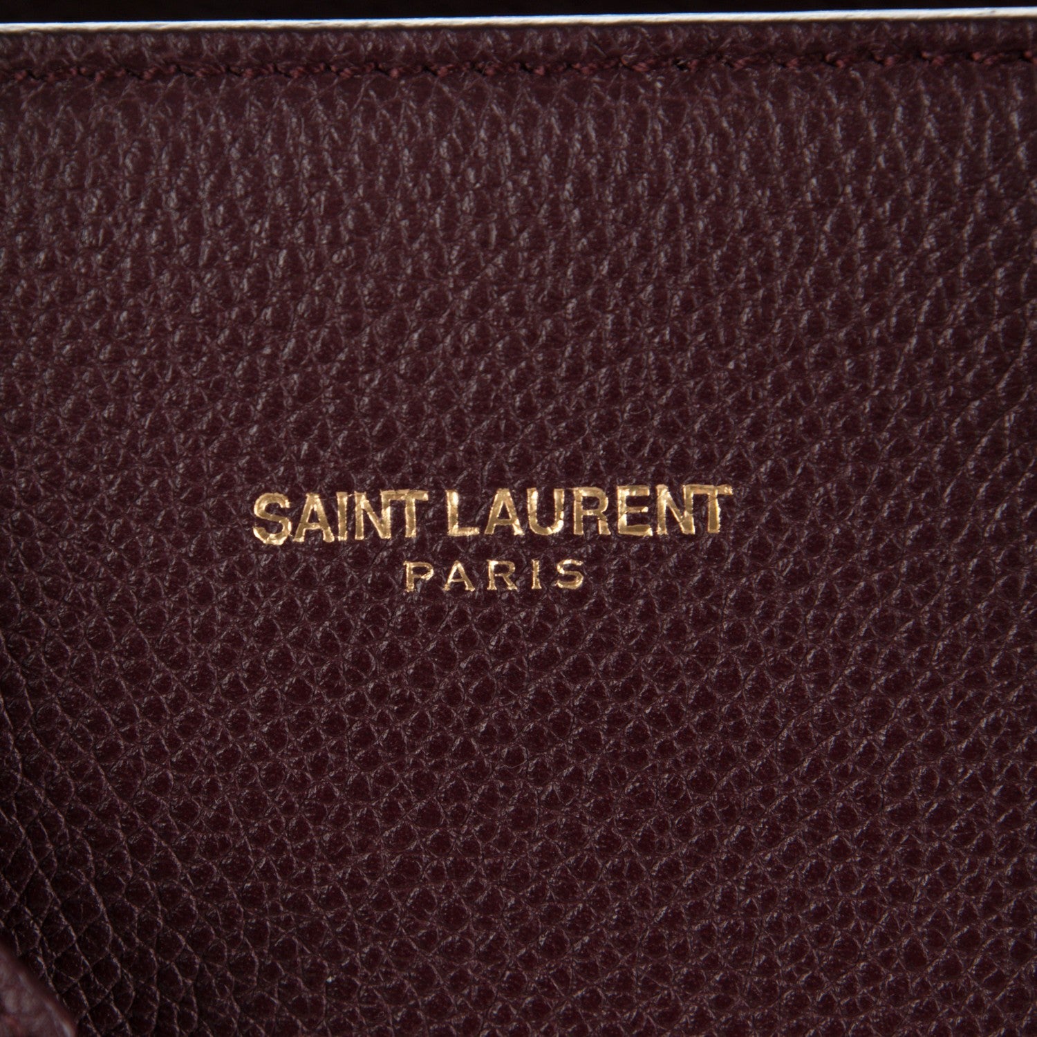 Saint Laurent Grained Calfskin Baby Sac De Jour Bordeaux 6 of 7