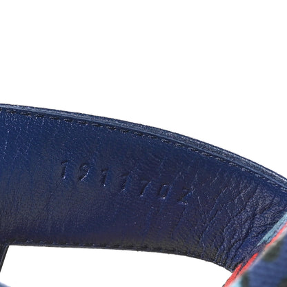 Hermes Swift Oran Sandals 40 Bleu Maritime 9 of 10