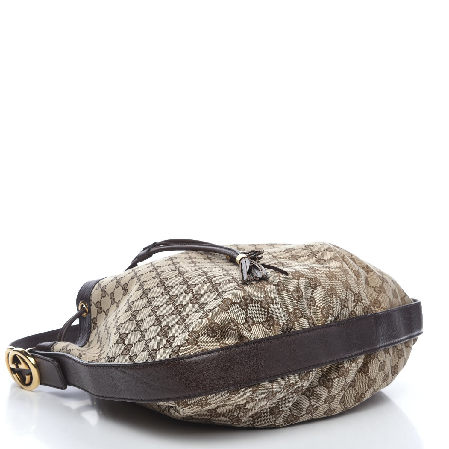 Gucci Monogram Medium Interlocking Icon Shoulder Bag Dark Brown 3 of 9