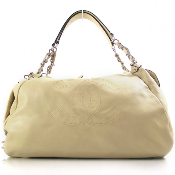 Chanel Lambskin Edgy Large Hobo Beige 1 of 12
