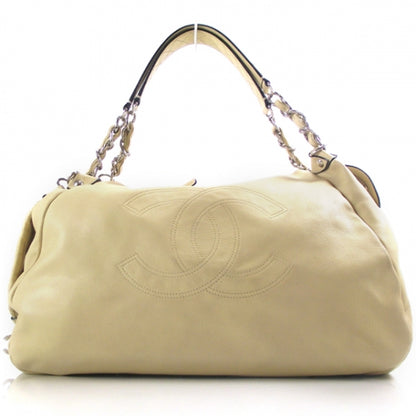 Chanel Lambskin Edgy Large Hobo Beige 1 of 12