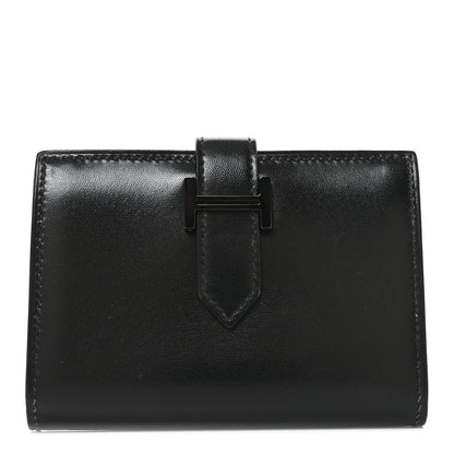 Hermes Box Monochrome Bearn Card Holder Wallet Black 1 of 6
