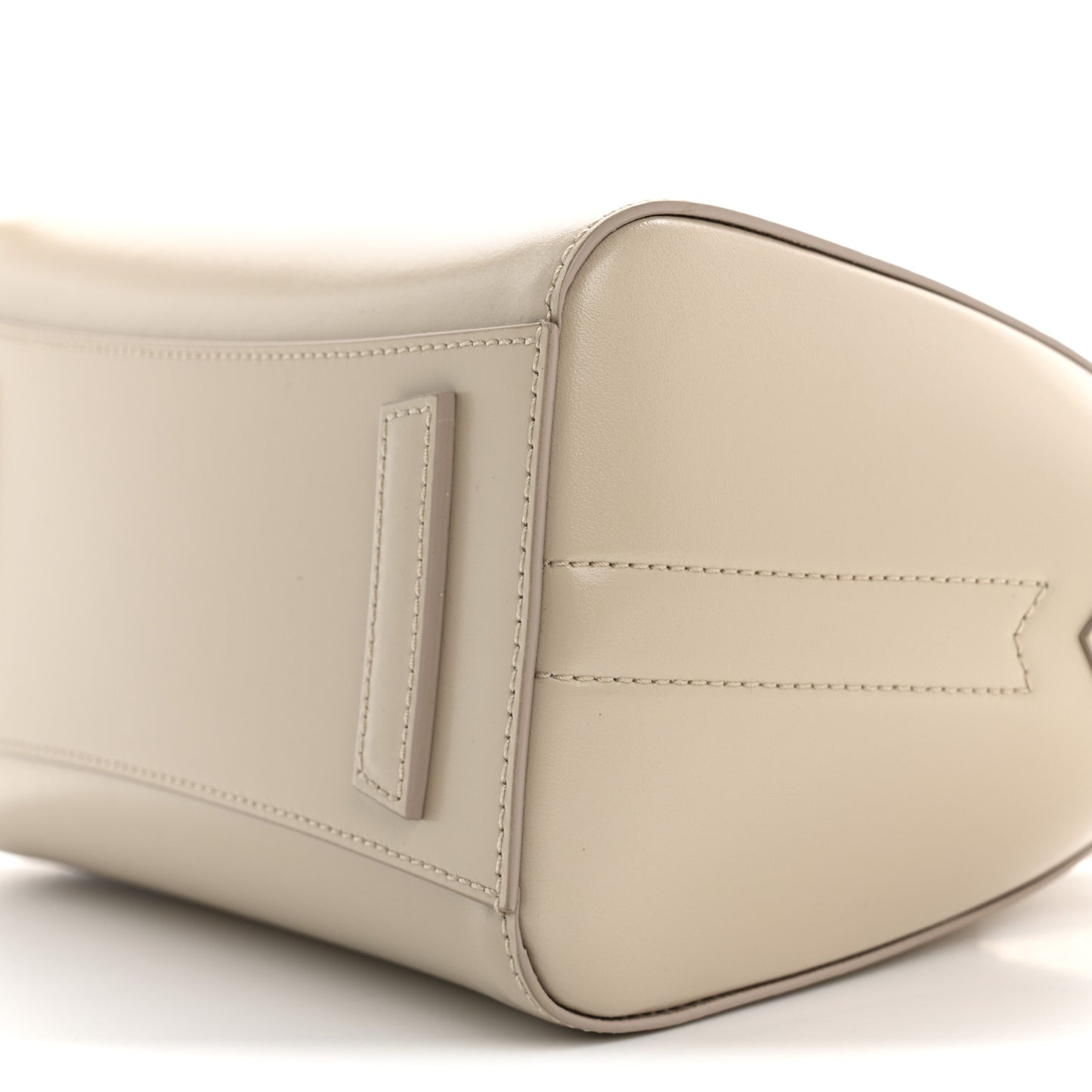 Shiny Lord Calfskin Mini Antigona Natural Beige