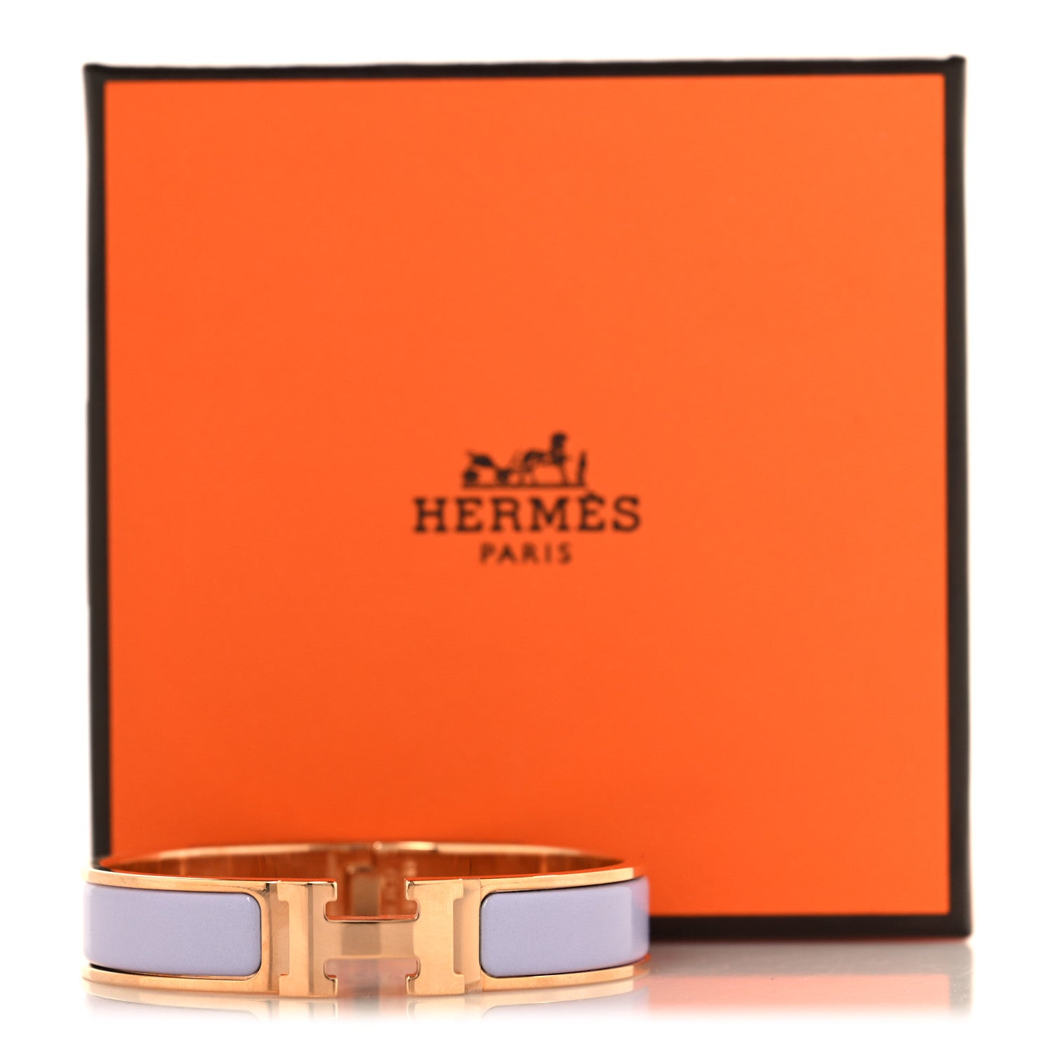 Hermes Enamel Narrow Clic Clac H Bracelet PM Rose Dragee 5 of 5