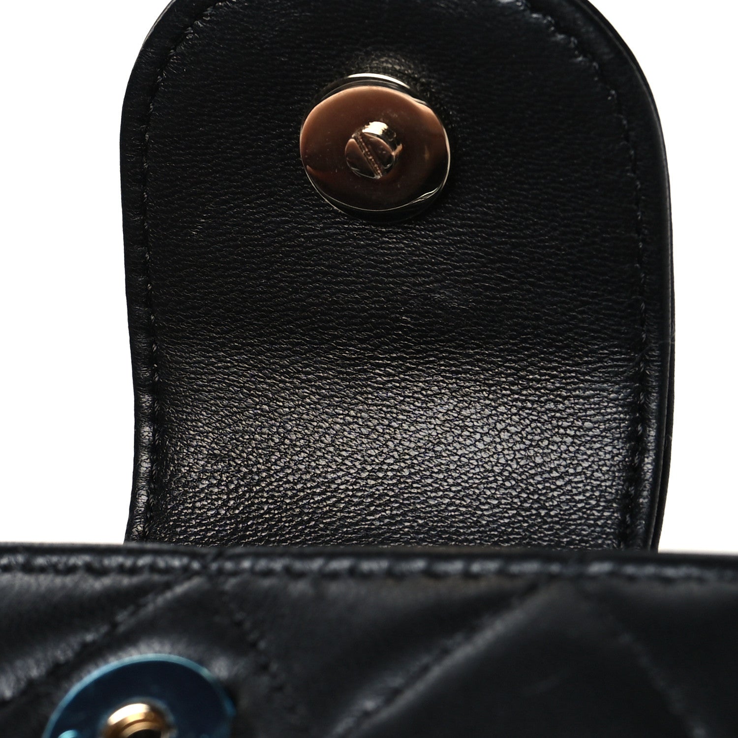 Chanel Lambskin Quilted CC Phone Holder Black 12 of 12