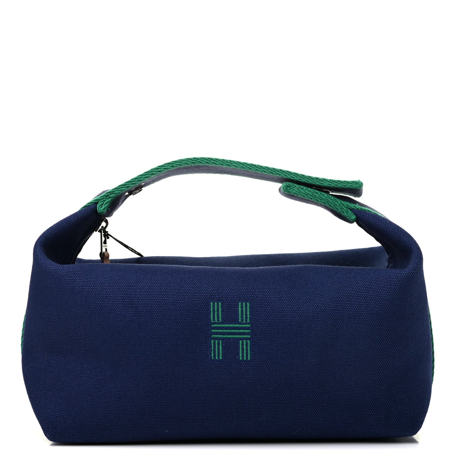 Hermes Canvas Small Bride-A-Brac Pouch Marine 1 of 6