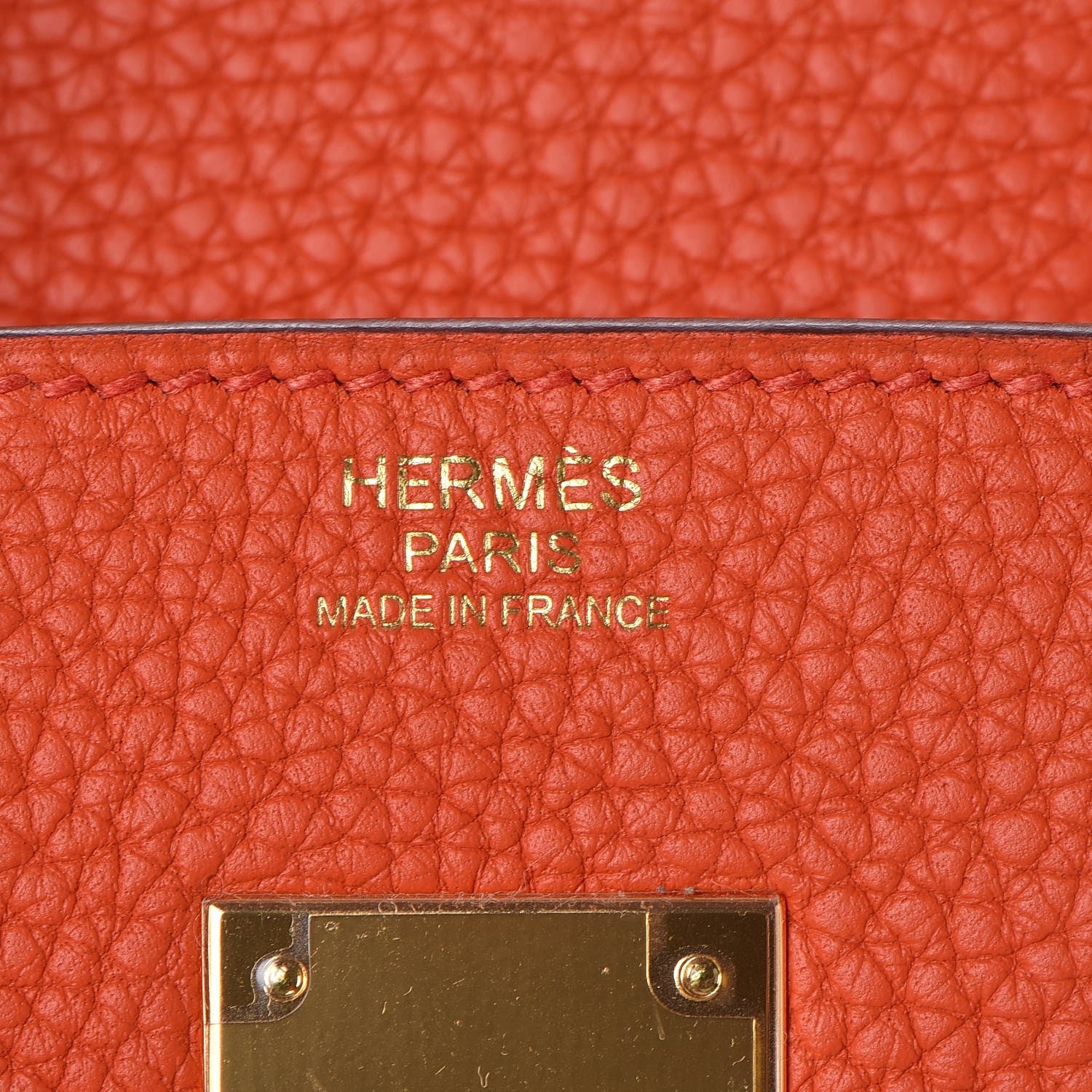 Hermes Togo Birkin 30 Orange Poppy 22 of 32