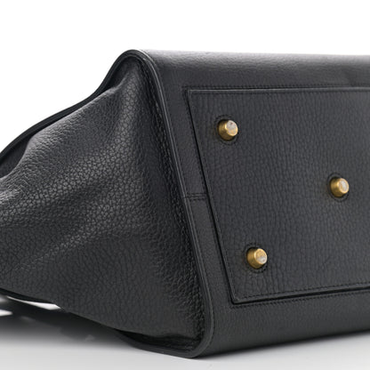 Celine Crisped Calfskin Medium Tie Knot Tote Black 5 of 16