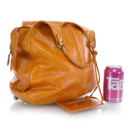 Balenciaga Chevre Ring Handle Hobo Pumpkin 3 of 8