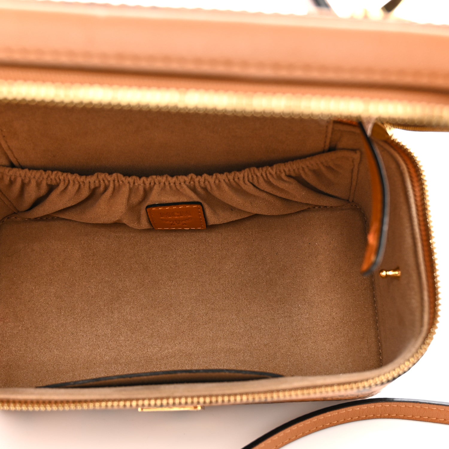 MCM Visetos Rockstar Vanity Case Cognac 5 of 10