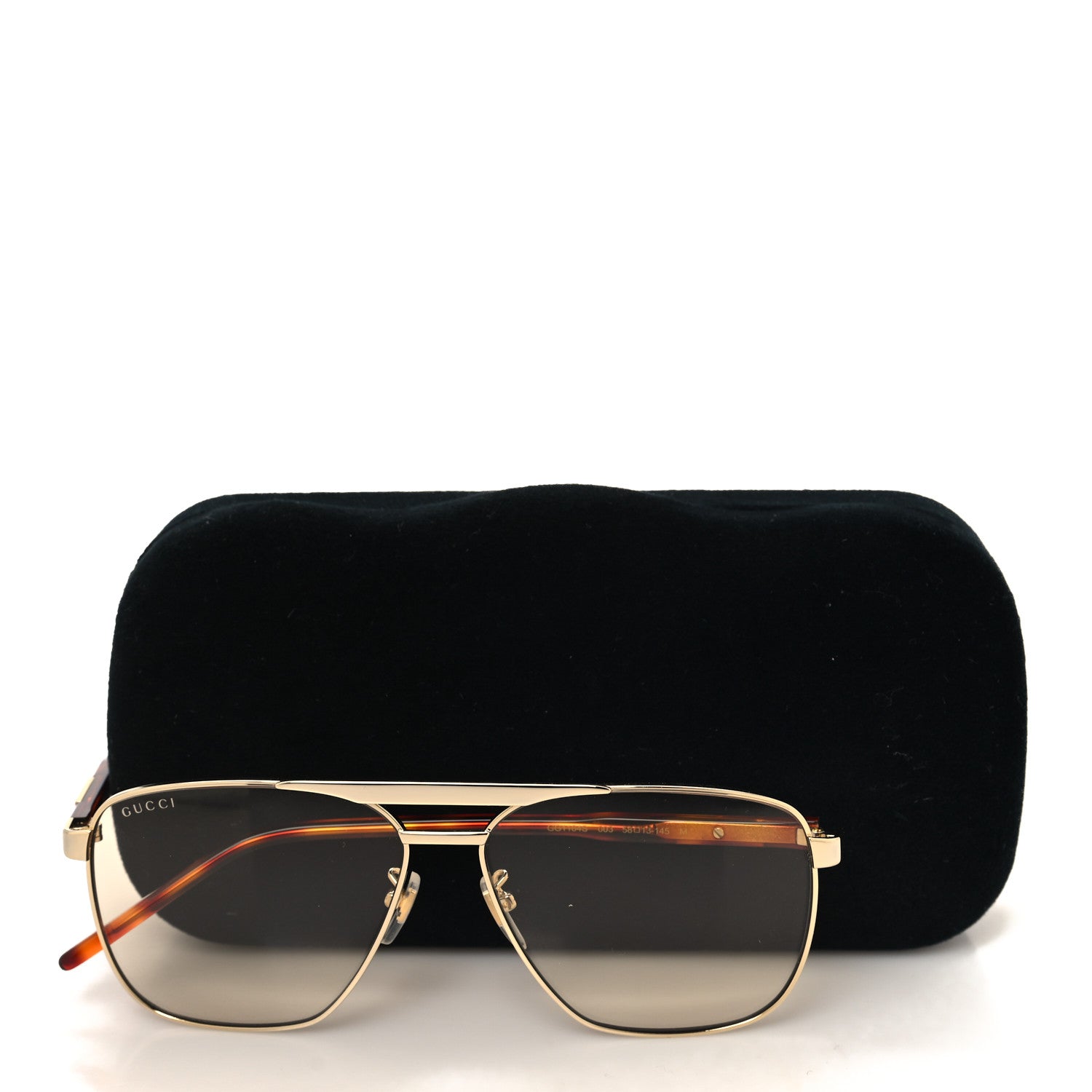 Gucci Aviator Sunglasses GG1164S Gold 8 of 8