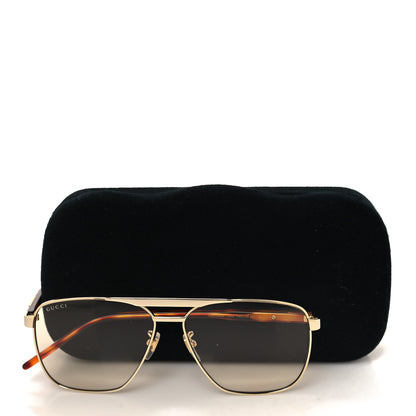 Gucci Aviator Sunglasses GG1164S Gold 8 of 8