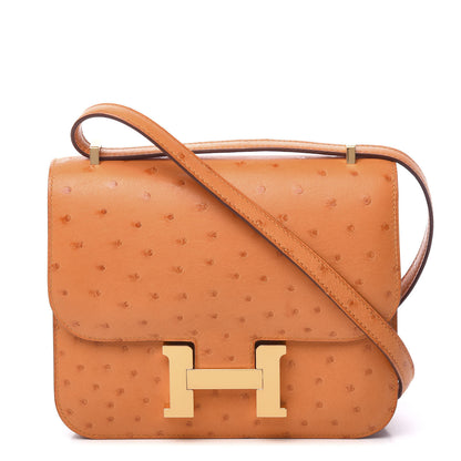 Hermes Ostrich Constance 18 Abricot 1 of 20